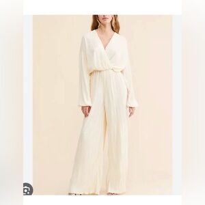 4th and Reckless cream jumpsuit